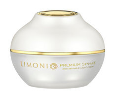 Антивозрастной крем для лица со змеиным ядом и легкой текстурой Limoni Premium Syn-Ake Anti-Wrinkle Cream Light
