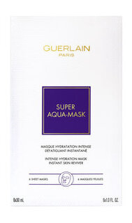 Набор из 6 увлажняющих тканевых масок для лица Guerlain Super Aqua Mask Intense Hydration Mask Instant Skin Reviver
