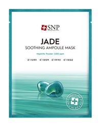 Успокаивающая тканевая маска для лица с нефритовой пудрой SNP Jade Soothing Ampoule Mask