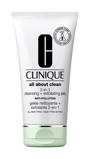 Отшелушивающее желе для лица с салициловой кислотой Clinique All About Clean 2-In-1 Cleansing + Exfoliating Jelly Anti-Pollution