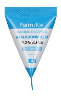 Скраб для очищения пор с содой и гиалуроновой кислотой в пирамидке FarmStay Baking Powder Hyaluronic Acid Pore Scrub
