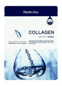 Тканевая маска для лица с коллагеном FarmStay Visible Difference Mask Sheet Collagen