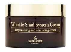 Антивозрастной крем для лица на основе муцина улитки The Skin House Wrinkle Snail System Cream