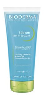 Очищающий гель для кожи лица, склонной к акне Bioderma Sebium Gel Moussant
