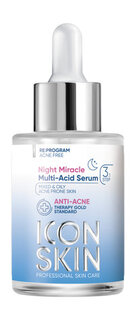 Ночная мультикислотная 10% сыворотка для проблемной кожи Icon Skin Re:Program Night Miracle Multi-Acid Serum
