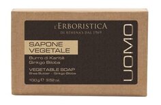 Твердое растительное мыло с маслом ши и гинкго билоба LErboristica Uomo Vegetable Soap Lerboristica