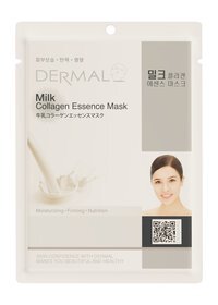 Питательная тканевая маска с молочными протеинами и коллагеном Dermal Milk Collagen Essence Mask