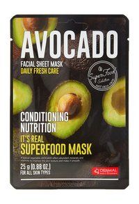 Омолаживающая тканевая маска для лица с экстрактом авокадо Dermal Avocado Its Real Superfood Mask