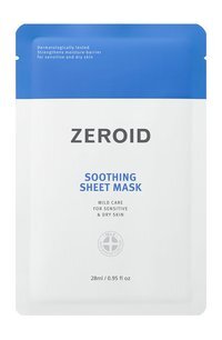 Успокаивающая тканевая маска для сухой и чувствительной кожи Zeroid Soothing Sheet Mask