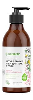 Питательный крем для рук и тела с эфирными маслами кедра и пачули Synergetic Natural Perfumed Hand and Body Cream Пачули и ароматный бергамот
