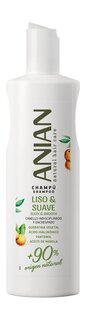 Шампунь для непослушных и вьющихся волос с кератином и маслом марулы Anian Sleek & Smooth Shampoo