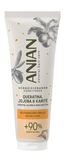 Питательный кондиционер для поврежденных и вьющихся волос Anian Restore & Shine Keratin, Jojoba and Shea Butter Conditioner