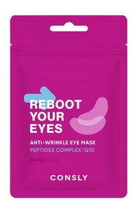 30 тканевых патчей для области вокруг глаз против морщин Consly Reboot Your Eyes Anti-Wrinkle Eye Mask