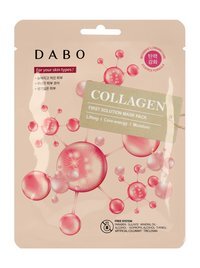 Разглаживающая тканевая маска для лица с коллагеном Dabo First Solution Mask Pack Collagen