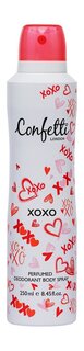Парфюмированный дезодорант-спрей для тела Confetti London XOXO Perfumed Deodorant Body Spray