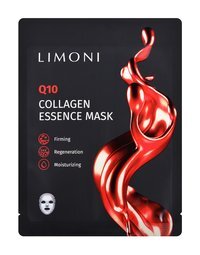 Антивозрастная тканевая маска для лица с коэнзимом Q10 и коллагеном Limoni Collagen Essence Q10 Mask