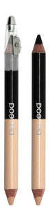 Контурный карандаш для глаз с точилкой Poeteq Double Eyeliner with Sharpener