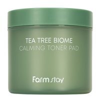 70 успокаивающих дисков пэдов для лица с экстрактом чайного дерева FarmStay Tea Tree Biome Calming Toner Pad