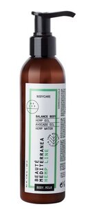 Питательное молочко для тела с комплексом масел и ниацинамидом Beaute Mediterranea Hemp Line Bodycare Balance Body Milk