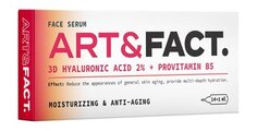 Сыворотка для лица с гиалуроновой кислотой 2% и провитамином B5 под мезороллер Art&Fact. Moisturizing and Anti-Aging Face Serum Ampoules