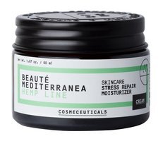 Увлажняющий восстанавливающий крем для лица с комплексом масел Beaute Mediterranea Hemp Line Skincare Stress Repair Moisturizer