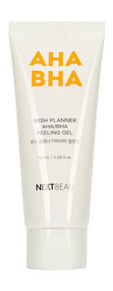 Отшелушивающий пилинг-гель с AHA/BHA кислотами для проблемной кожи NextBeau Wish Planner AHA/BHA Peeling Gel