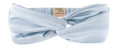 Повязка на голову из натурального шёлка Ayris Silk Шелковая повязка-бандо Серебристо-голубой