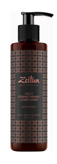 Укрепляющий бальзам для волос и бороды с имбирем и черным тмином Zeitun Mens Collection Daily Strenghtening Conditioner Зейтун