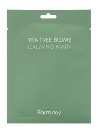 Успокаивающая тканевая маска для лица с экстрактом чайного дерева FarmStay Tea Tree Biome Calming Mask