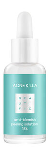 Пилинг для лечения всех стадий акне 18% с салициловой кислотой и цинком Beautific Acne Killa Anti-Blemish Peeling Solution