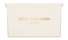 30 питательных тканевых масок для лица с золотом и коллагеном SNP Gold Collagen Daily Mask