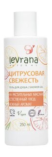 Гель для душа с эфирными маслами цитрусовых Levrana Гель для душа Цитрусовая свежесть