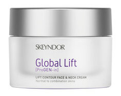 Подтягивающий крем для нормальной и смешанной кожи лица и шеи  Skeyndor Global Lift Contour Face and Neck Cream Normal to Combination Skin