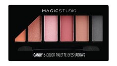 Палетка теней для век Magic Studio 6 Color Eyeshadows Palette: Candy