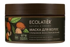 Восстанавливающая маска для волос с маслом арганы Ecolatier Organic Argana Глубокое восстановление Маска
