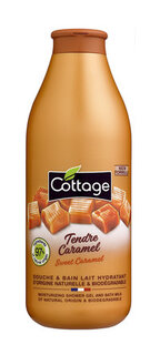 Гель для душа и пена для ванны 2-в-1 с ароматом сладкой карамели Cottage Moisturizing Shower Gel & Bath Milk Sweet Caramel