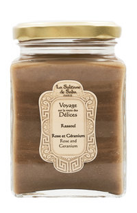 Маска на глиняной основе для лица, волос и тела La Sultane de Saba Rose and Geranium Washing Paste Rassoul