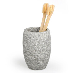 Стаканы для ванной стакан для зубных щеток VITARTA Graysi полирезин серый