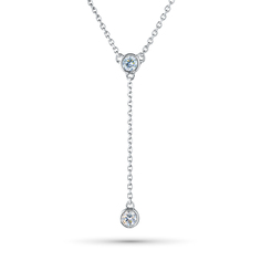 Колье из серебра э0612кл11171400_white ЭПЛ Даймонд