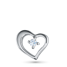 Подвеска из серебра э0612пд02130700_white ЭПЛ Даймонд