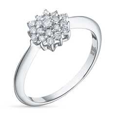 Кольцо из серебра э0612кц04180500_white ЭПЛ Даймонд