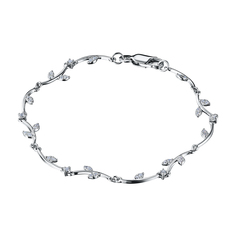 Браслет из серебра э0612бр03186200_white ЭПЛ Даймонд