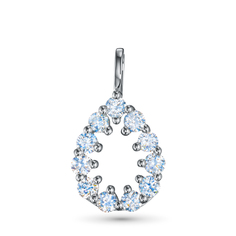 Подвеска из серебра э0612пд01193100_white ЭПЛ Даймонд