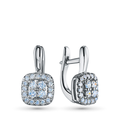 Серьги из серебра э0612сг11174400 ЭПЛ Даймонд