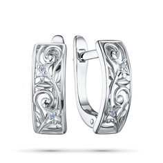 Серьги из серебра э0612сг09152600 ЭПЛ Даймонд