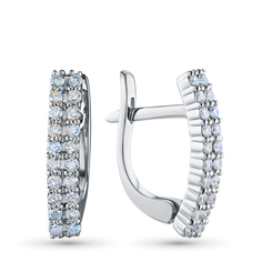 Серьги из серебра э0612сг04210303 ЭПЛ Даймонд