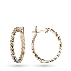 Серьги из желтого золота э0312сг08181000 ЭПЛ Даймонд