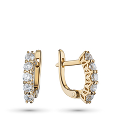 Серьги из желтого золота э0312сг05210701 ЭПЛ Даймонд