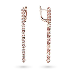 Серьги из красного золота э0212сг03186600 ЭПЛ Даймонд