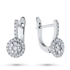 Серьги из серебра э0612сг04201496 ЭПЛ Даймонд